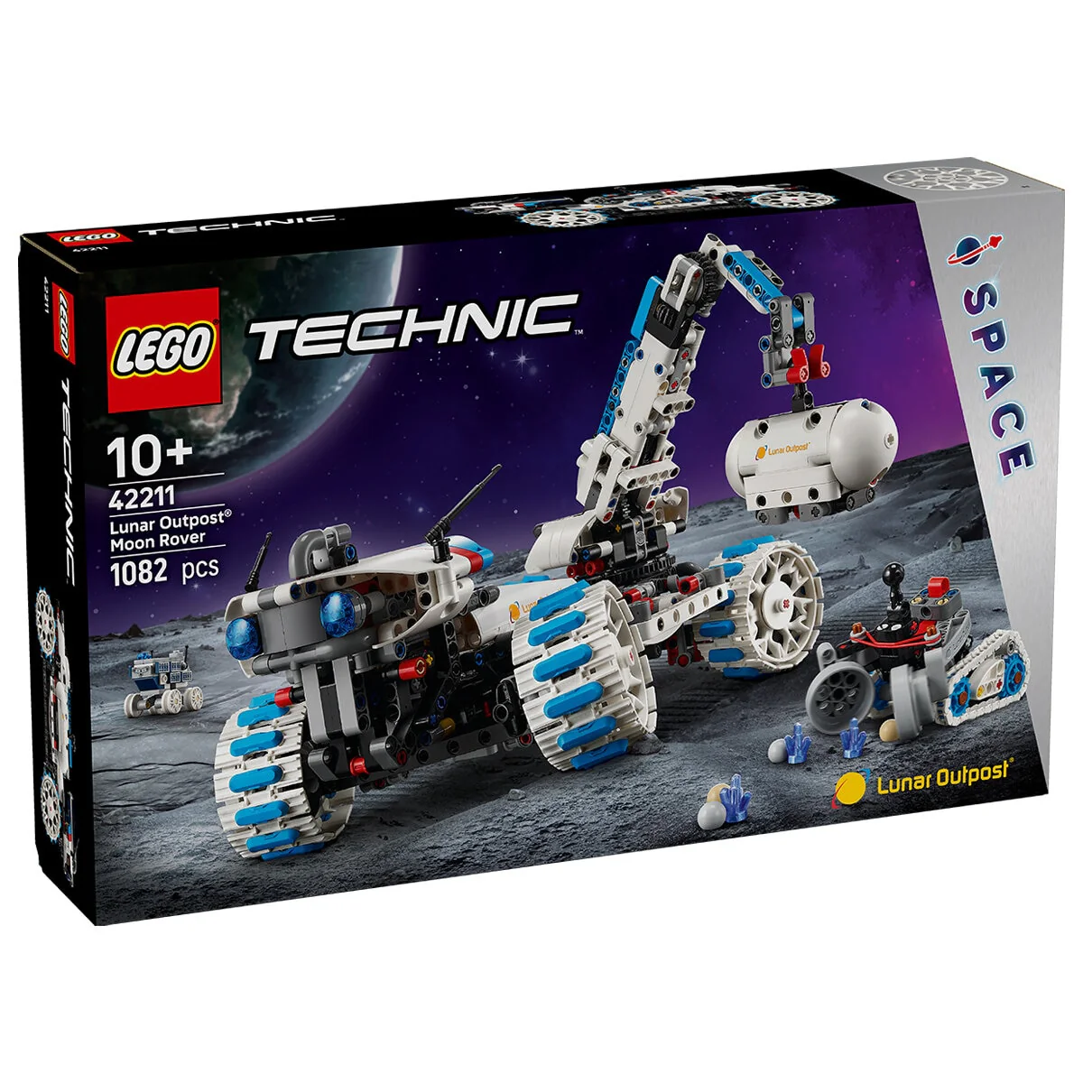 LEGO Technic Lunar Outpost Moon Rover Space Vehicle 42211 STEM - Image 9