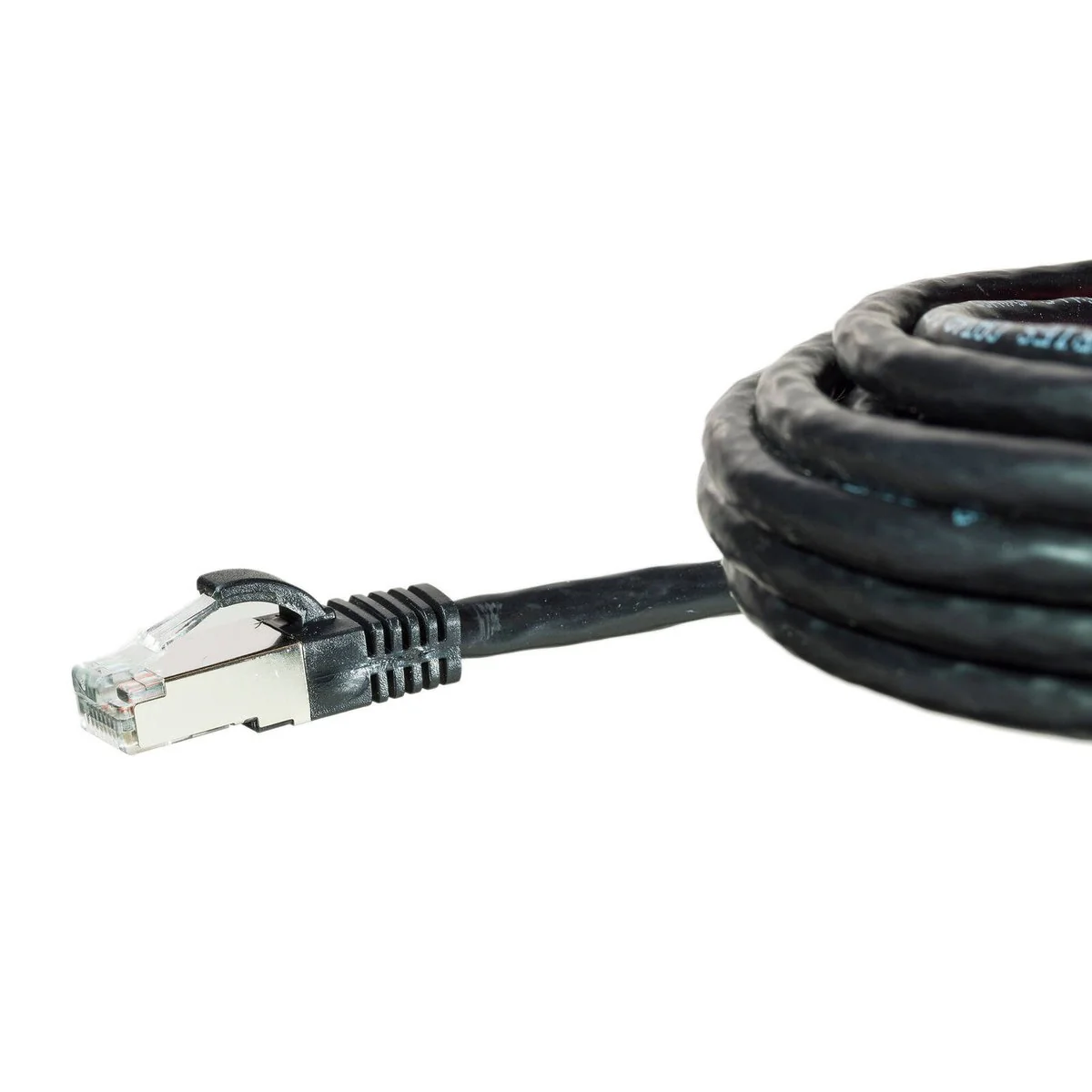 Legrand Cat6A RJ45 S/FTP Patch Lead - 0.5m - Black - High-Speed Connectivity - Image 2
