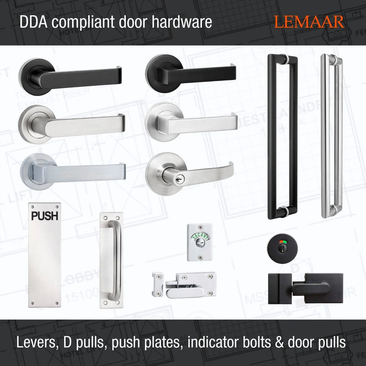 Lemaar D Pull - 150 x 16mm - 304 Stainless Steel - DDA Compliant - Image 4