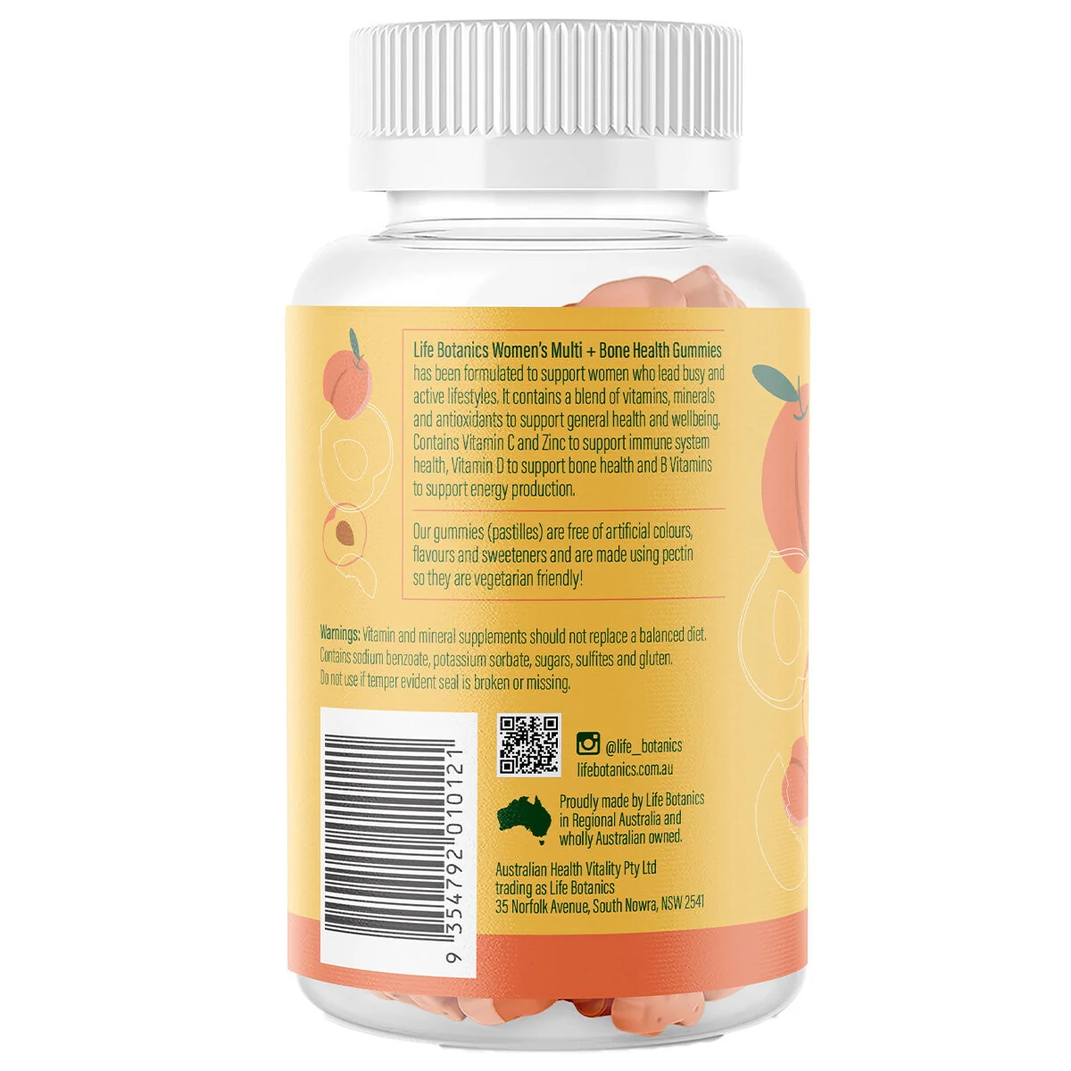 Life Botanics Vegetarian Women’s Multi + Bone Health Gummies 150 Pack - Image 2