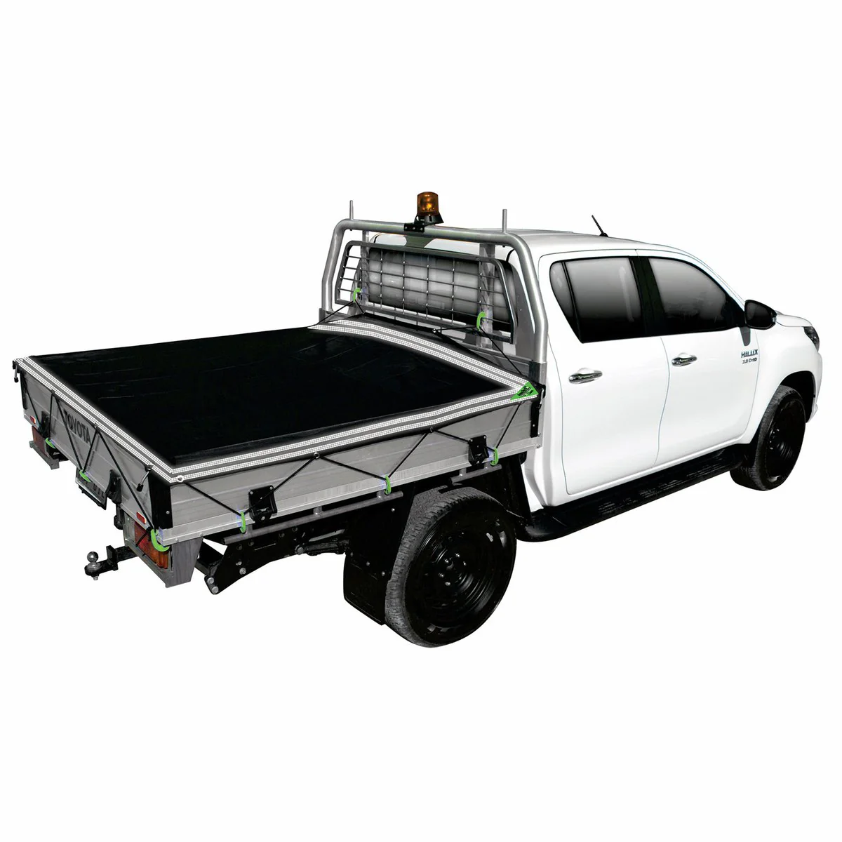 Lion Aquatech Cargo Cover - 1.8 x 2m - Dual Cab Ute - Black - Image 2