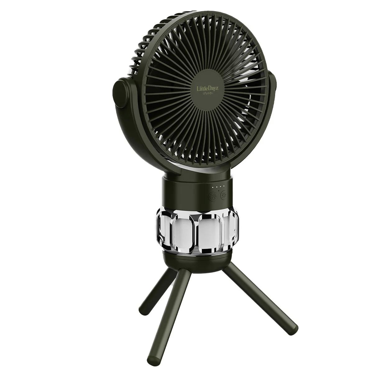 LittleDayz Camping Fan and Light Rechargeable QW-F33 Black, 4000 mAh - Image 2