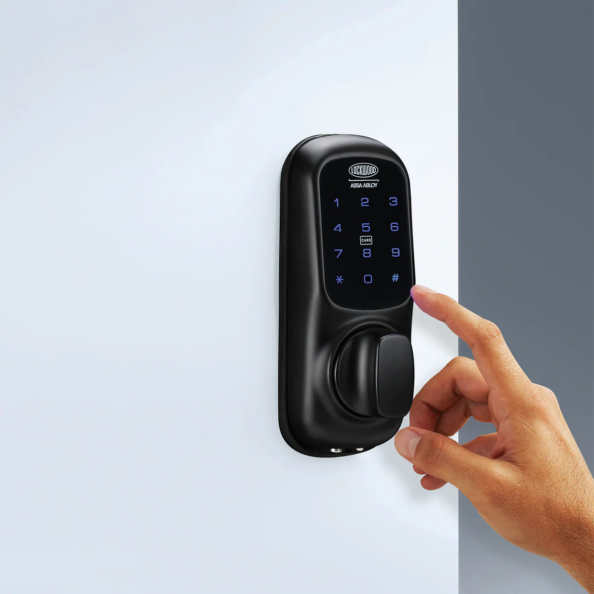 Lockwood 001touch Plus Smart Deadlatch - Matt Black - Auto Unlock - DoorSense™ - Image 3