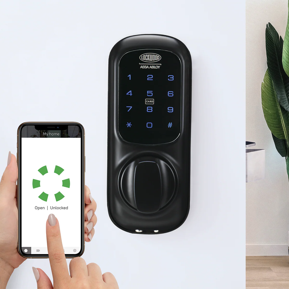 Lockwood 001touch Plus Smart Deadlatch - Matt Black - Auto Unlock - DoorSense™ - Image 5