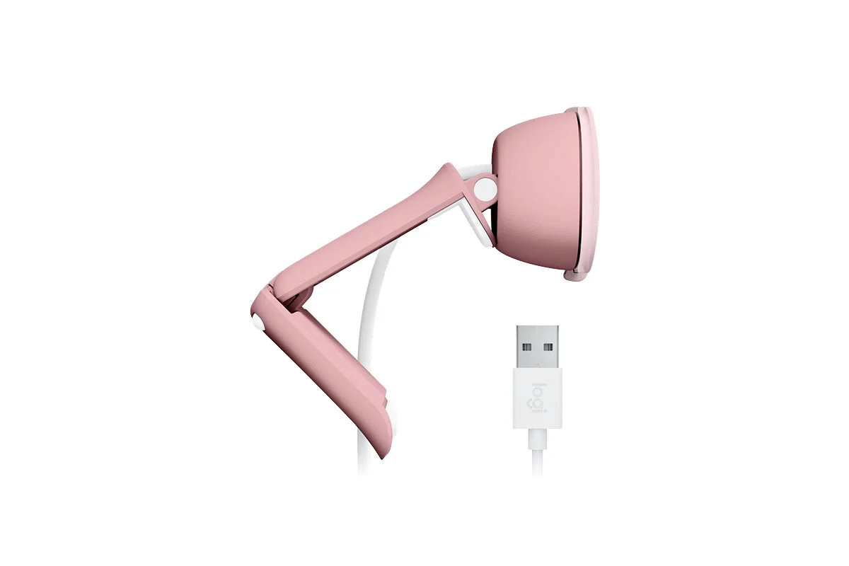 Logitech Brio 100 Webcam - Full HD 1080p, Rose Color, Easy Setup - Image 6