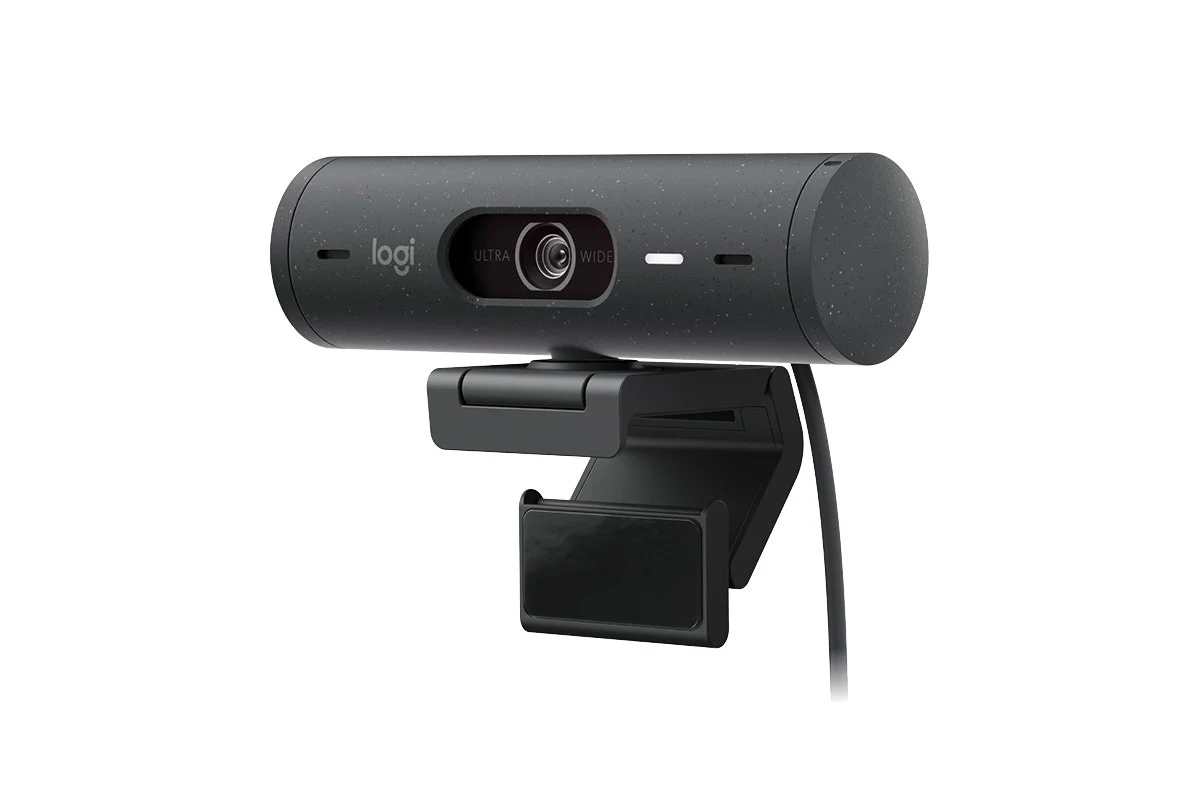Logitech Brio 500 Full HD Webcam - Smart Auto-Framing, Noise Reduction