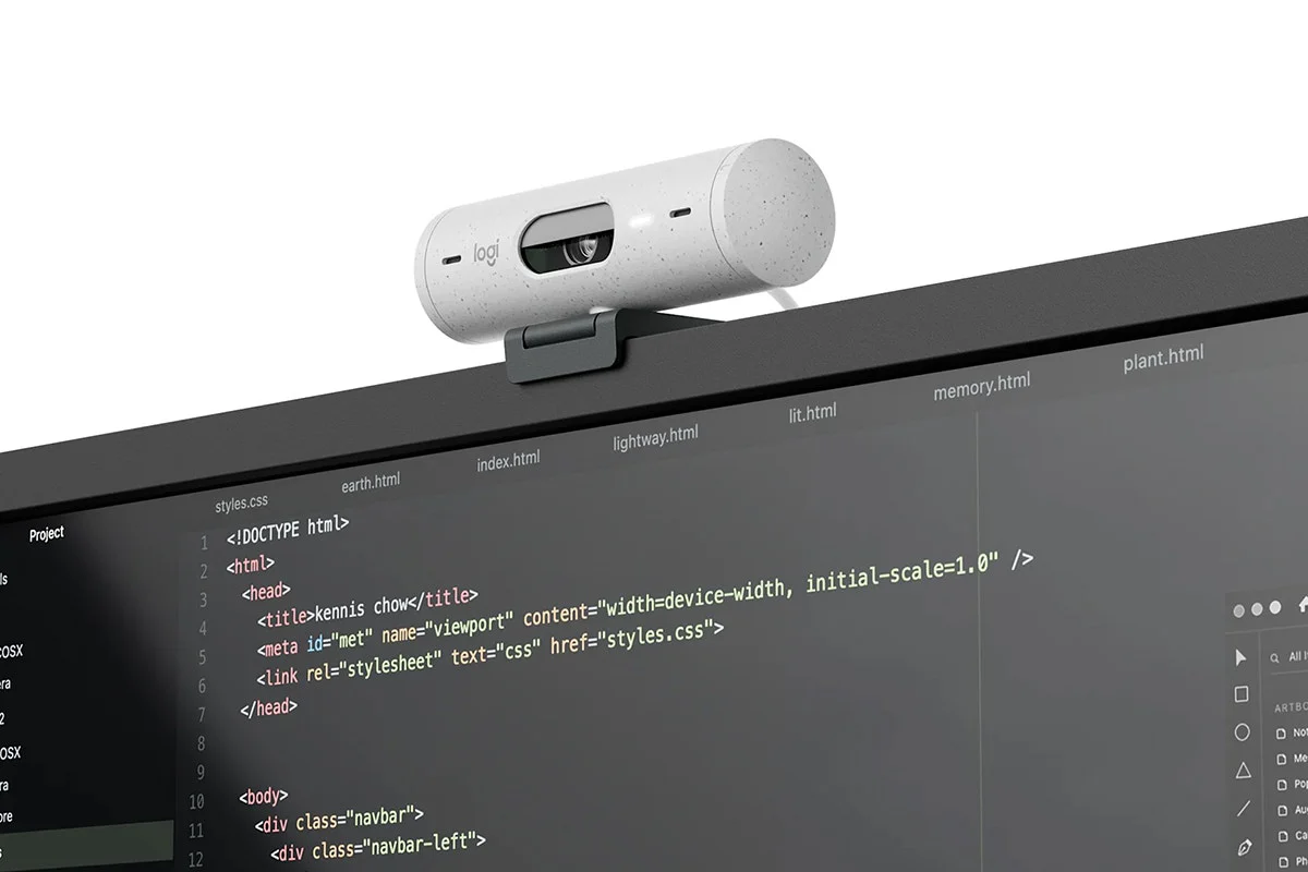Logitech Brio 500 Webcam Off White Full HD 1080p - Image 7