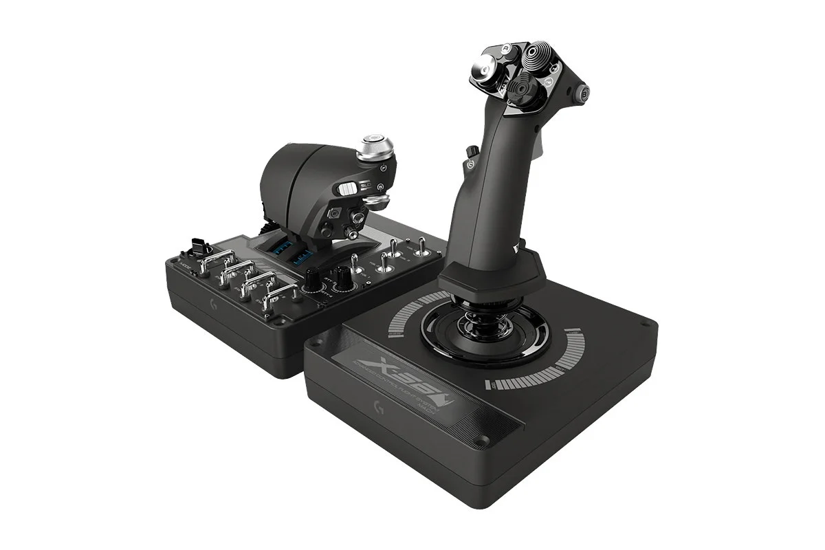 Logitech G Pro Flight X56 Rhino HOTAS Controller with RGB Lighting