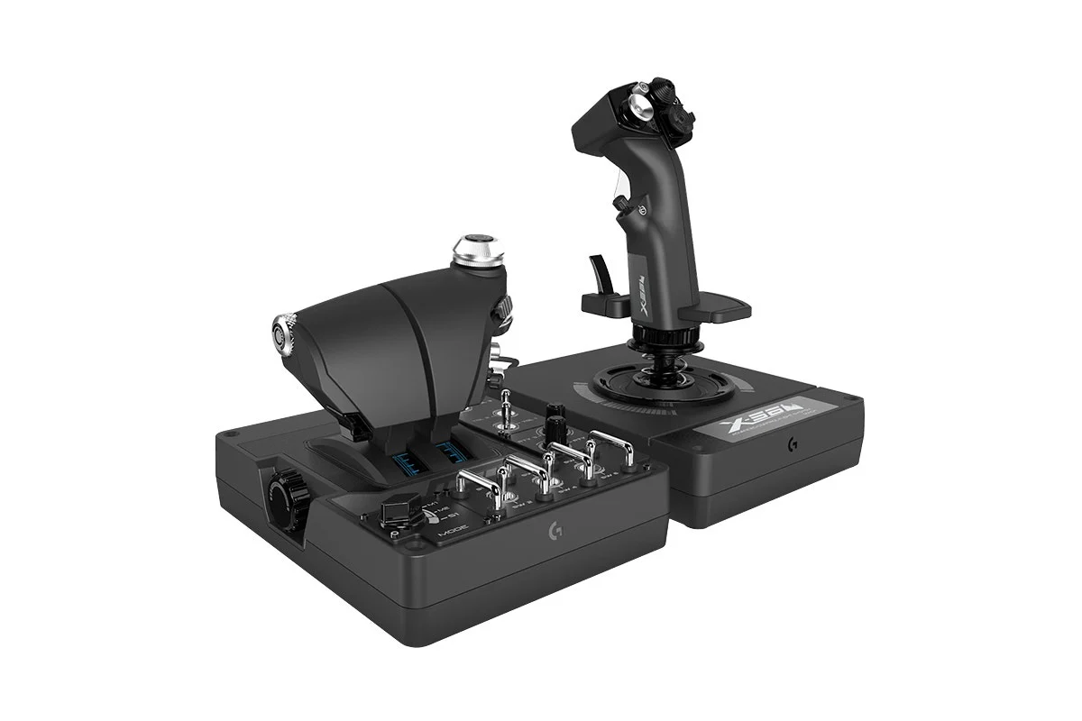 Logitech G Pro Flight X56 Rhino HOTAS Controller with RGB Lighting - Image 3