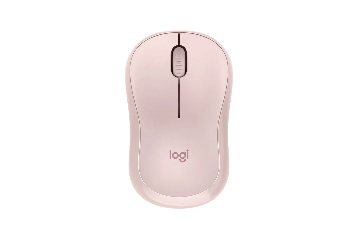 Logitech M240 Silent Wireless Mouse - Rose, Ergonomic & Bluetooth