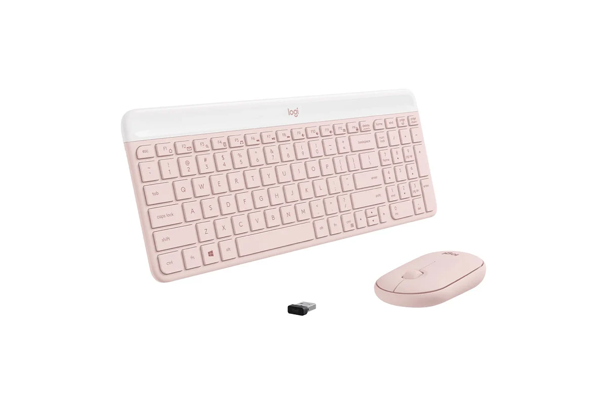 Logitech MK470 Slim Wireless Keyboard & Mouse Combo - Rose - Image 5
