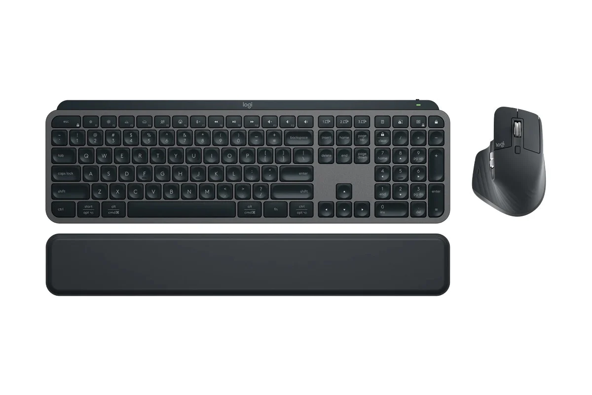 Logitech MX Keys S Combo - Smart Backlit Keyboard & Ergonomic Mouse