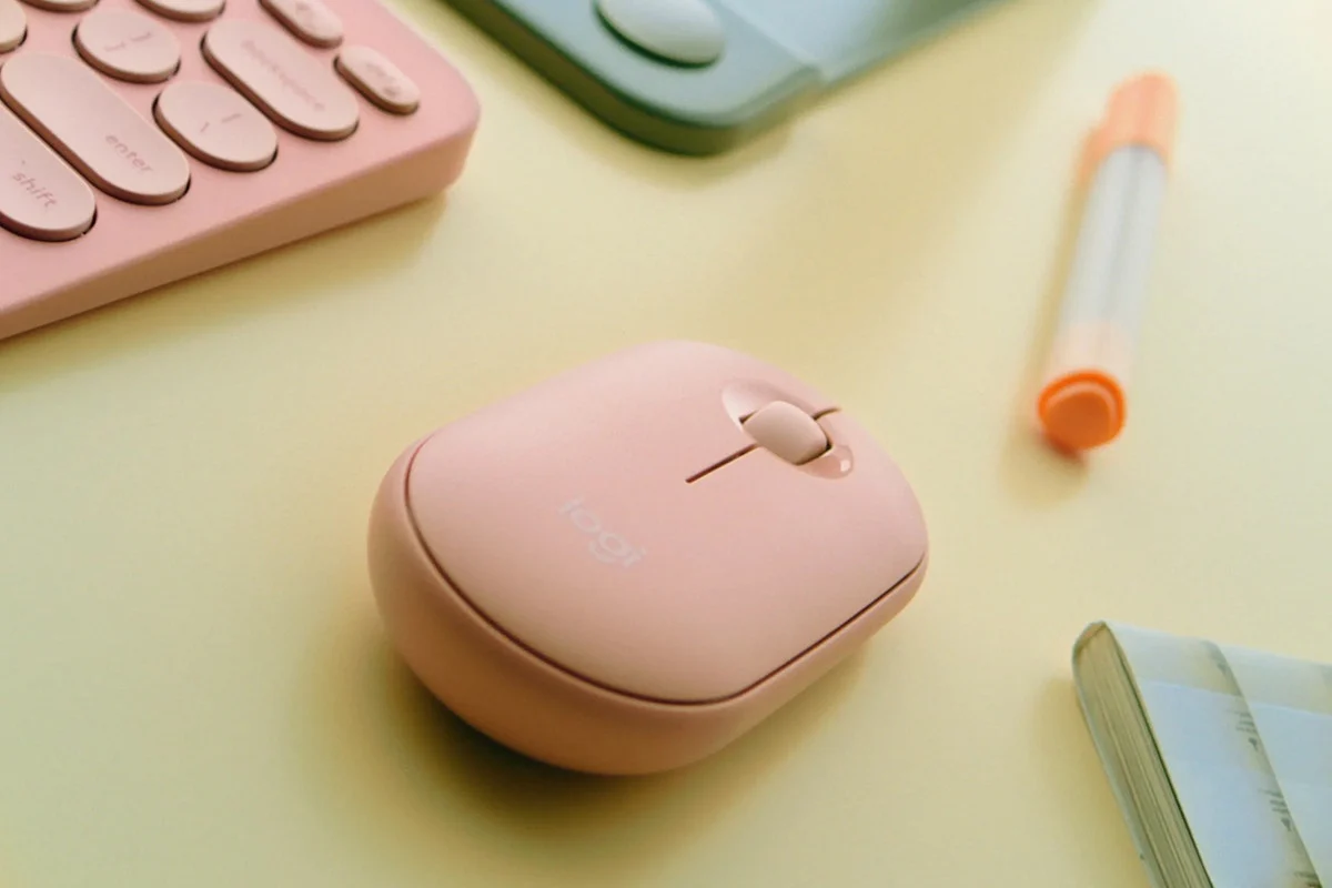 Logitech Pebble 2 Wireless Keyboard and Mouse Combo in Rose - Image 8