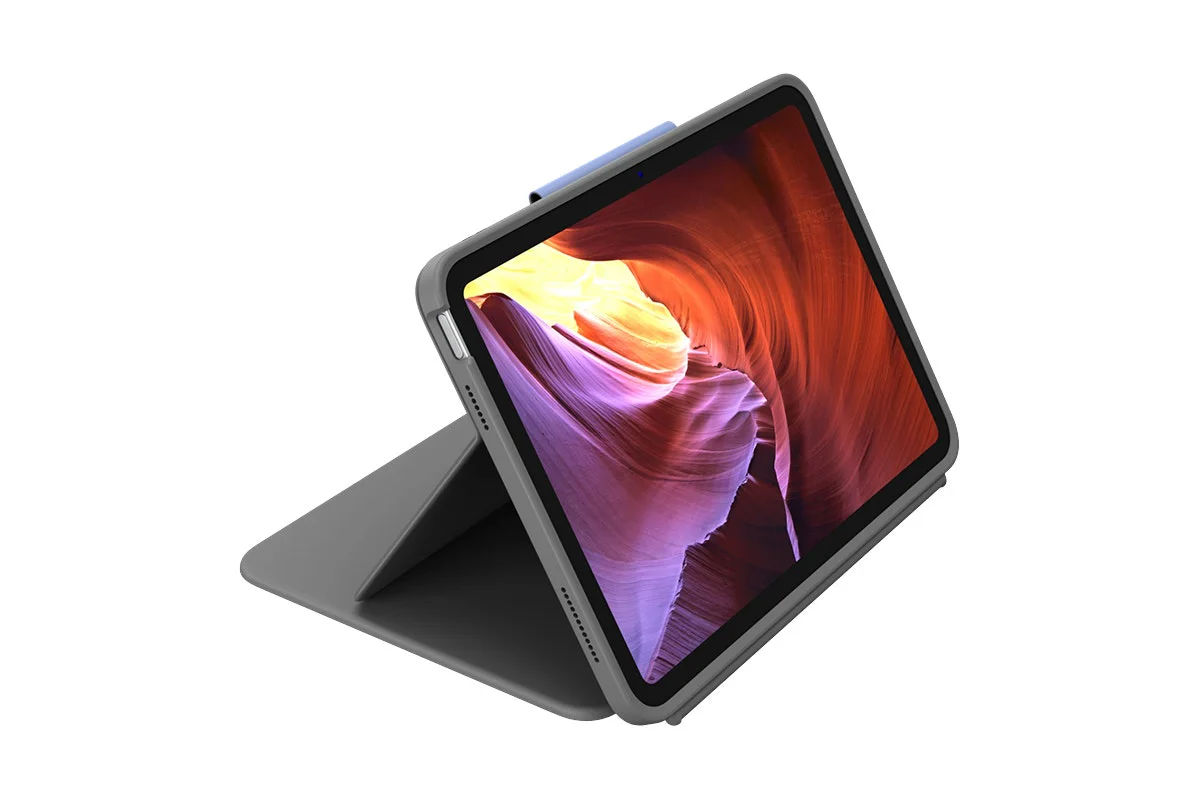 Logitech Rugged Folio Case for iPad 10th Gen - Grey, Heavy-Duty Protection - Image 3