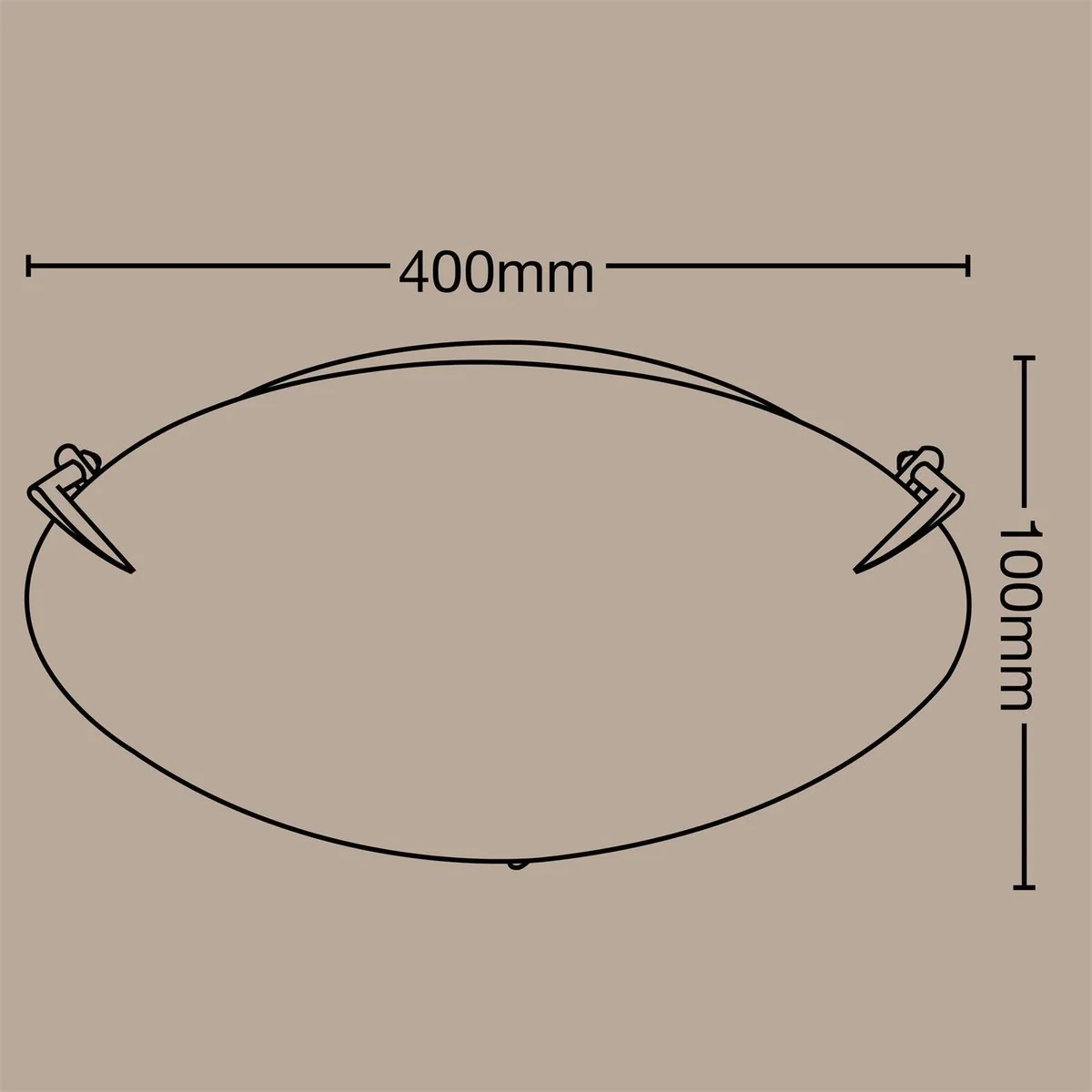 Luce Bella Ceiling Light - 40cm - Frosted Glass - Contemporary Design - Image 2