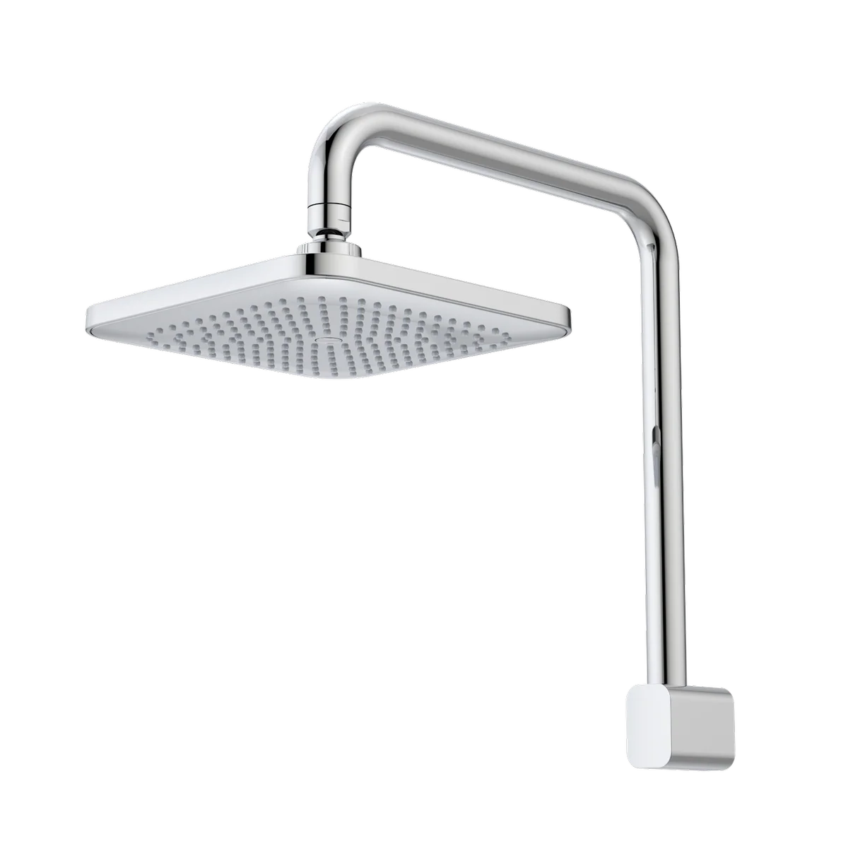 Luna Fixed Overhead Shower - 200mm - Brass - Chrome Finish