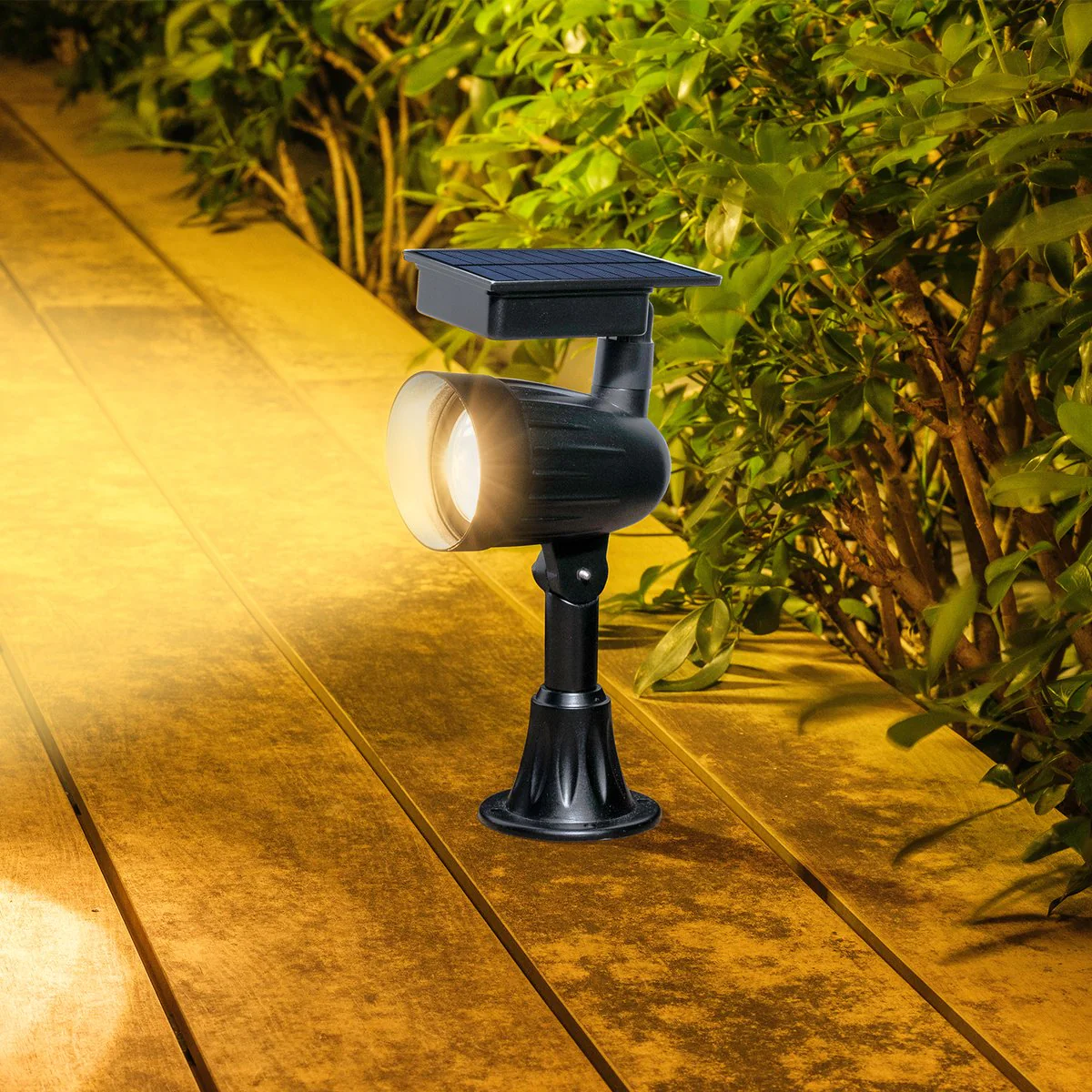 Luxzone 35cm Aluminium LED Solar Pathway Light - 60 Lumens - Weatherproof - Image 5