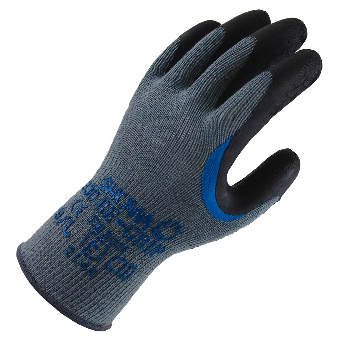 Lynn River Showa 330 Re Grip Gardening Gloves Large - 90mm x 240mm - Grey/Black - Durable, Comfortable, Excellent Grip