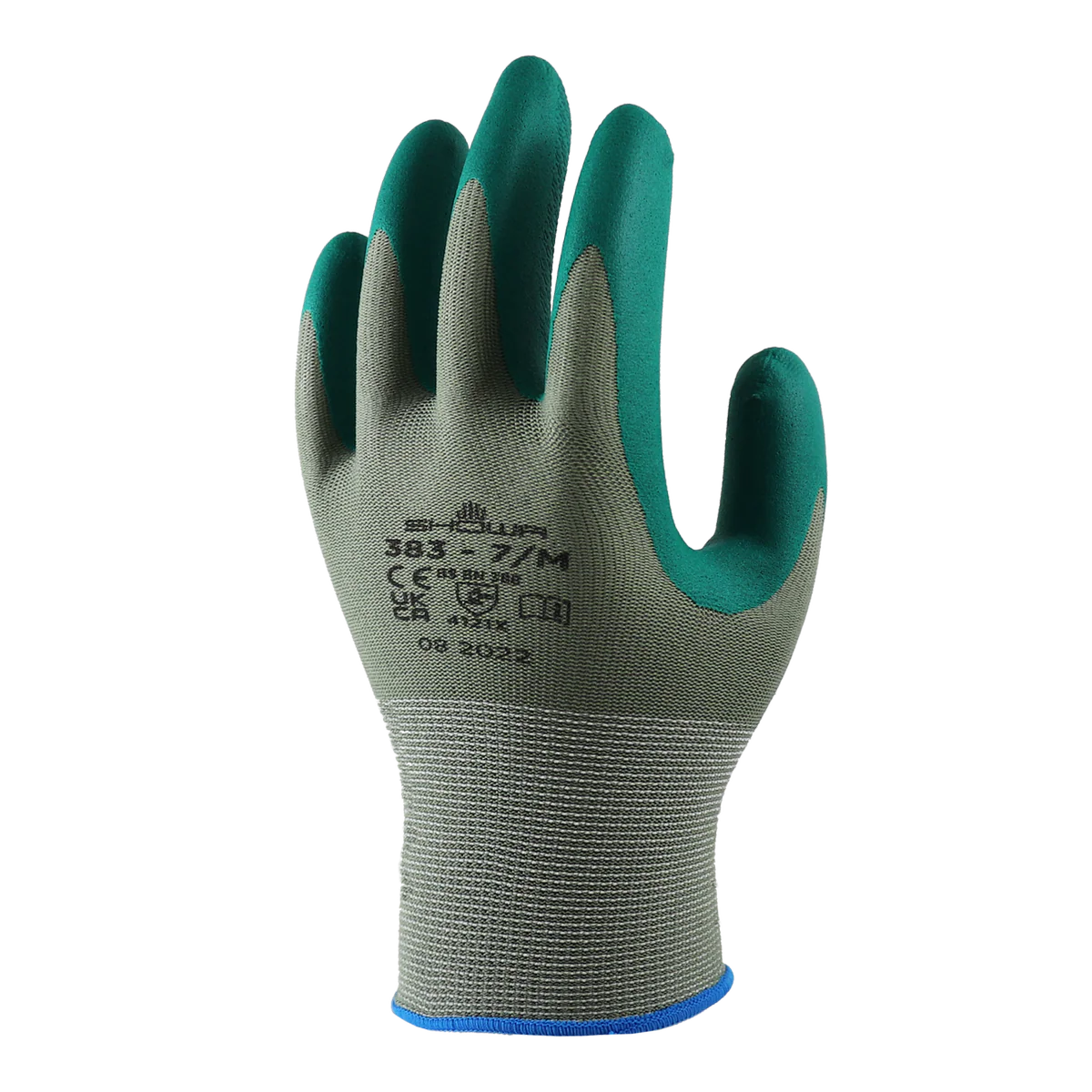 Lynn River Showa 383 Green Biodegradable Gardening Glove Small - 110mm x 280mm - Eco-Friendly Tactile Design