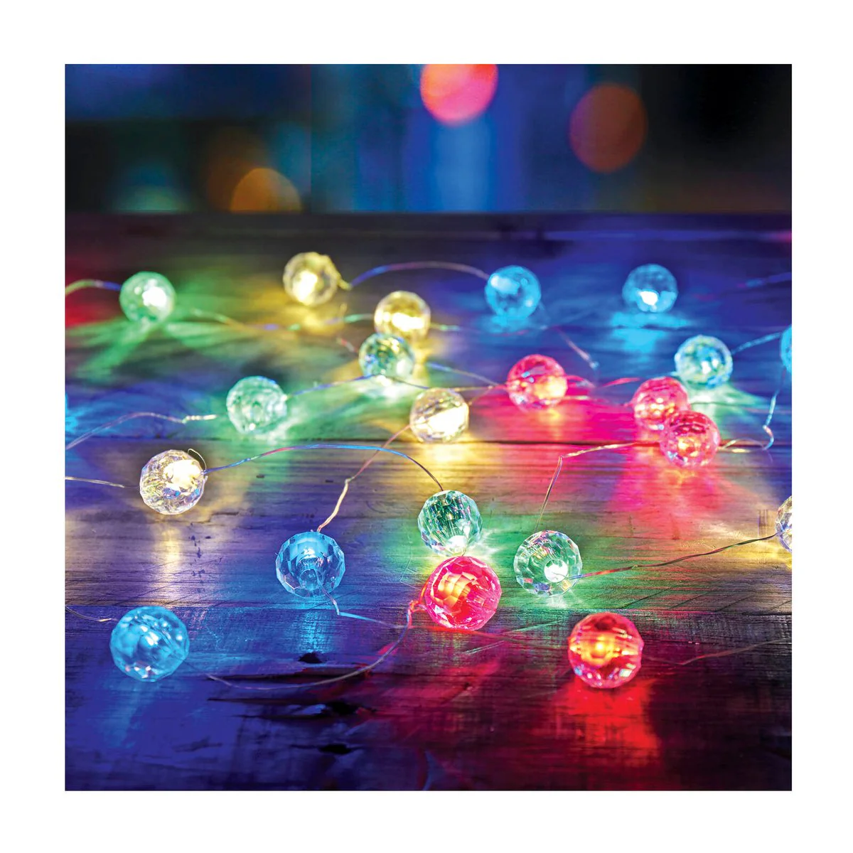 Lytworx 30 Multicolour Wire Ball Lights - 2.9m - Battery/USB Powered - Image 2