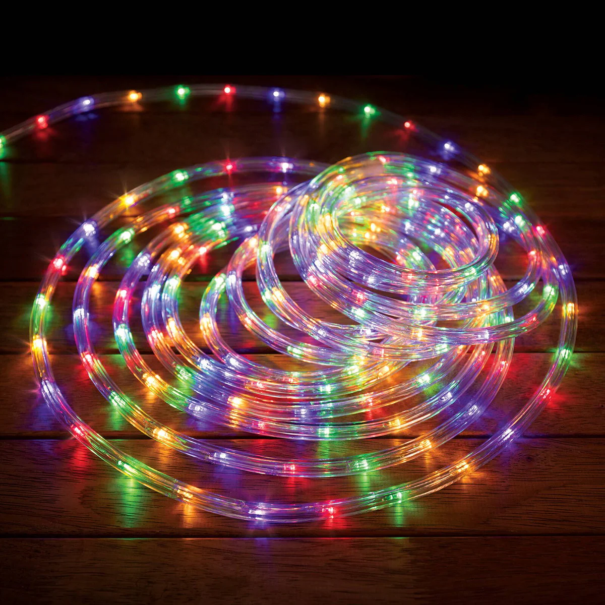 Lytworx 8m Multicolour LED Solar Rope Light - 192 LEDs - 8 Flashing Modes - Image 2