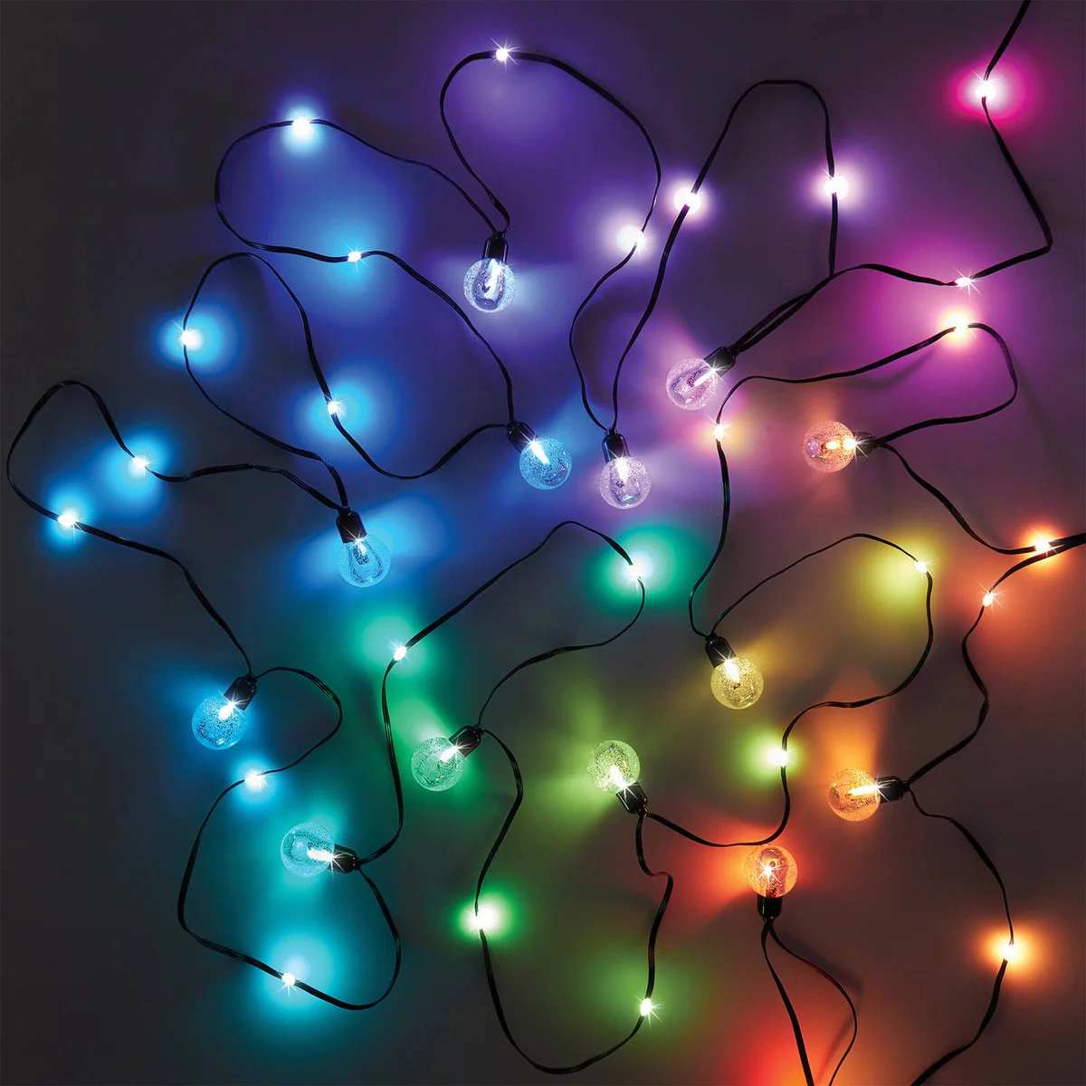 Lytworx Colour Changing Bubble Lights 40 Pack - 7m Length - Bluetooth Control - Image 2