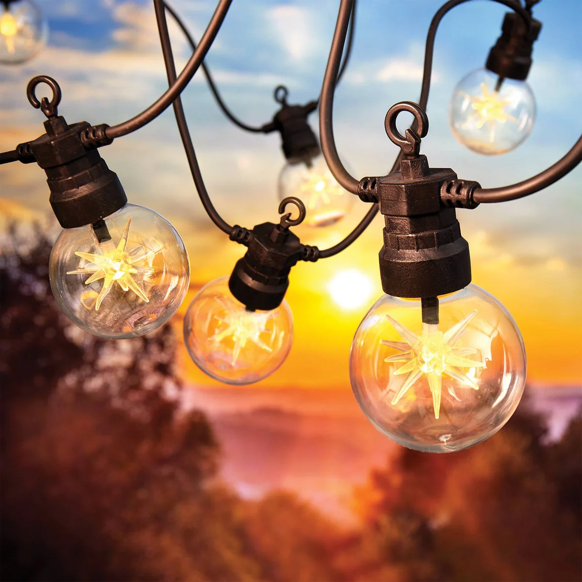 Lytworx Solar Starburst Party Lights 10 Pack - 2.7m Warm White - 8 Modes - Image 2