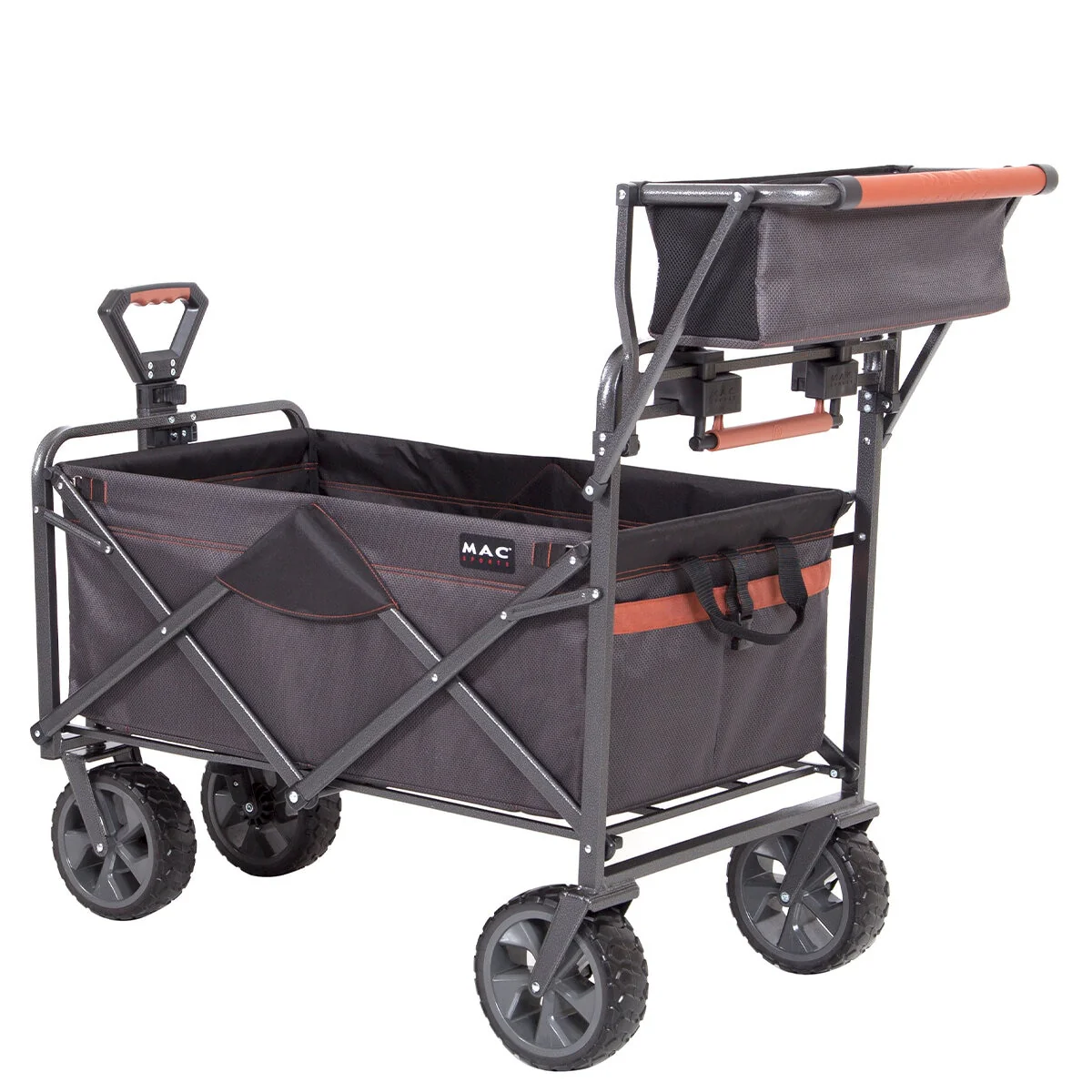Mac Sports Push Pull Folding Wagon Brakes WPP-300 159kg Capacity - Image 2