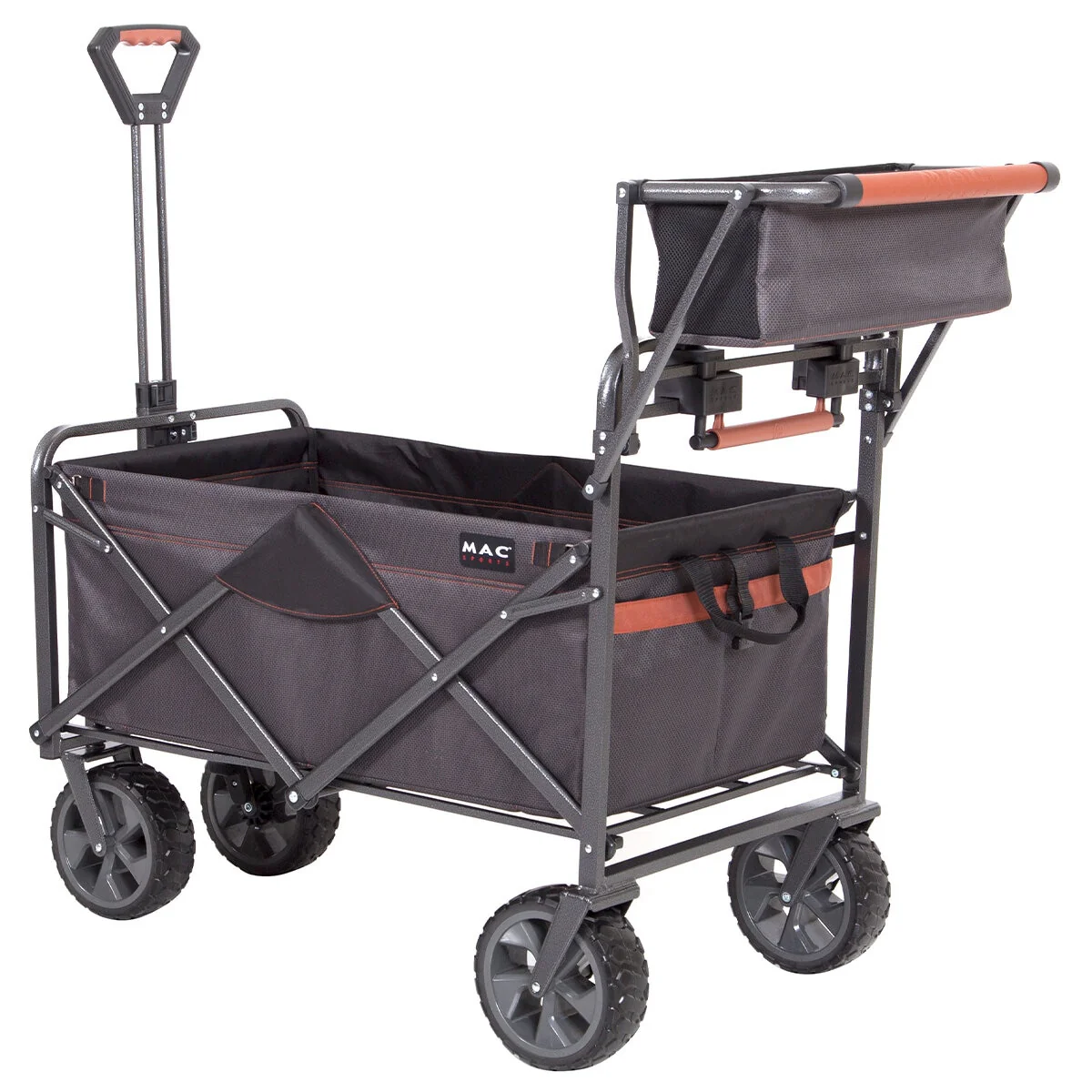 Mac Sports Push Pull Folding Wagon Brakes WPP-300 159kg Capacity - Image 3