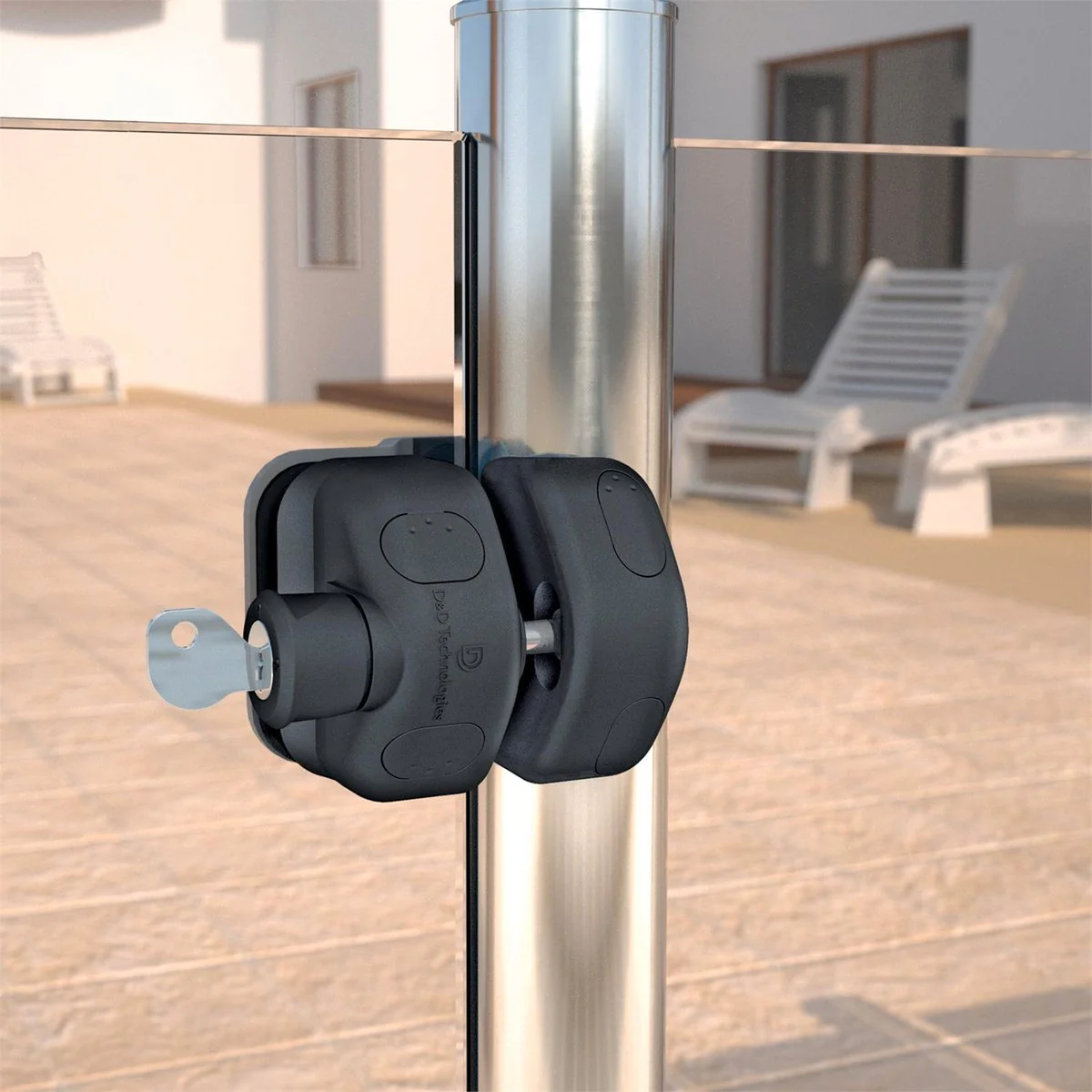 Magnalatch Pool Gate Latch - 100mm - Engineered Polymers - Lockable - Image 3