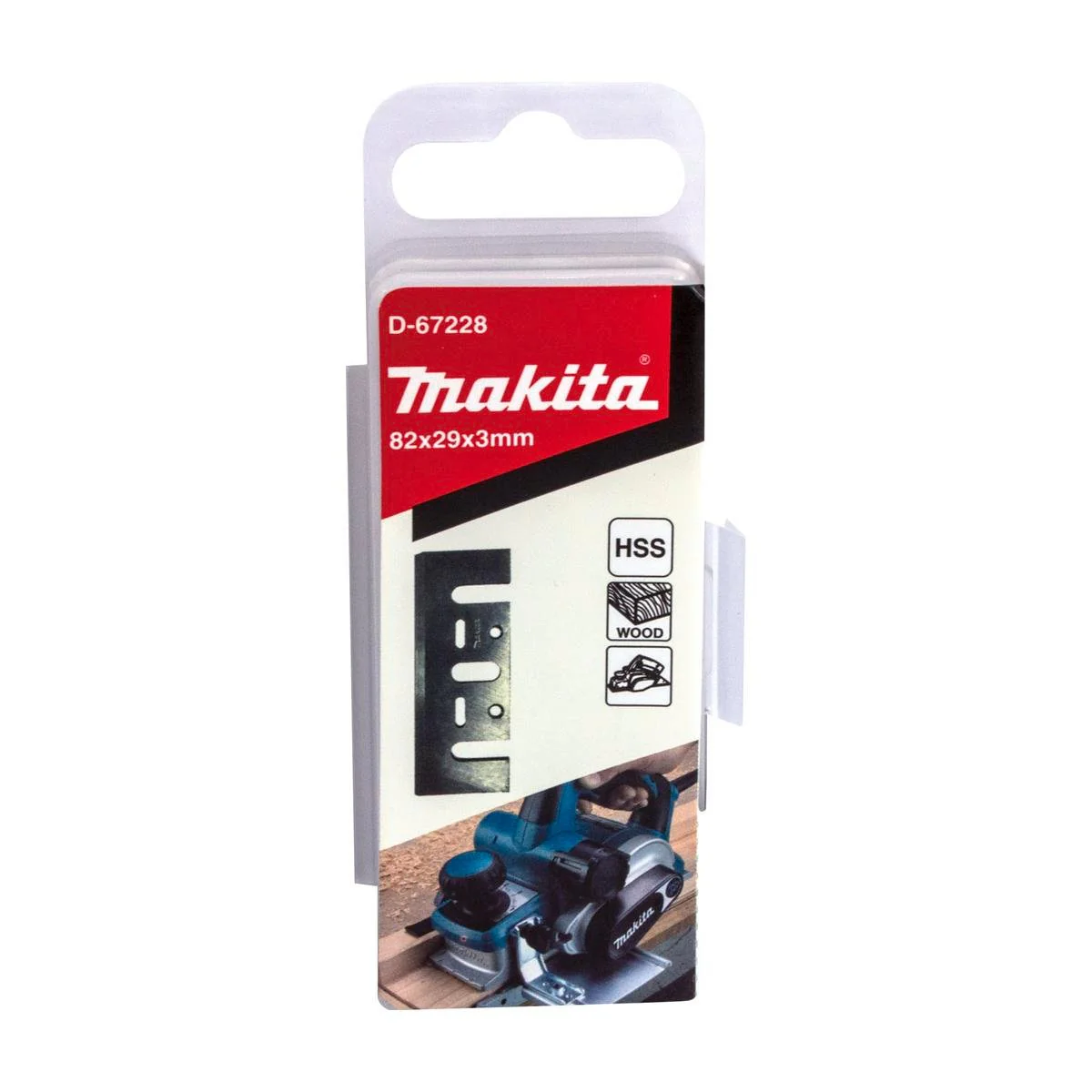 Makita HSS Planer Blade 2 Pack - 82mm - Heavy-Duty Steel Blades