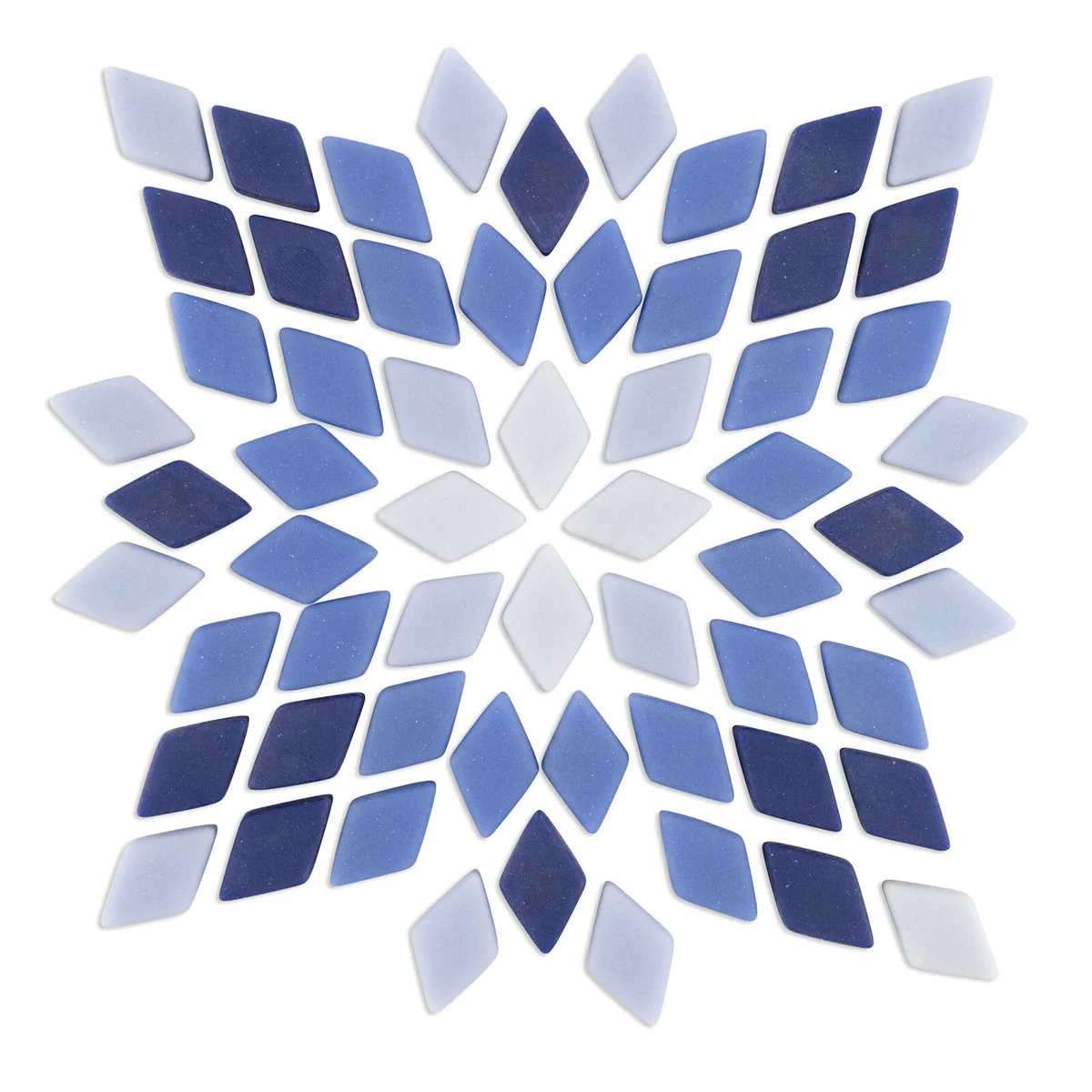 Mandala Art Tru Blue Diamond Mosaic Tiles - Assorted Blue - 12mm x 20mm - Smooth Edges - Indoor/Outdoor Use - Image 2