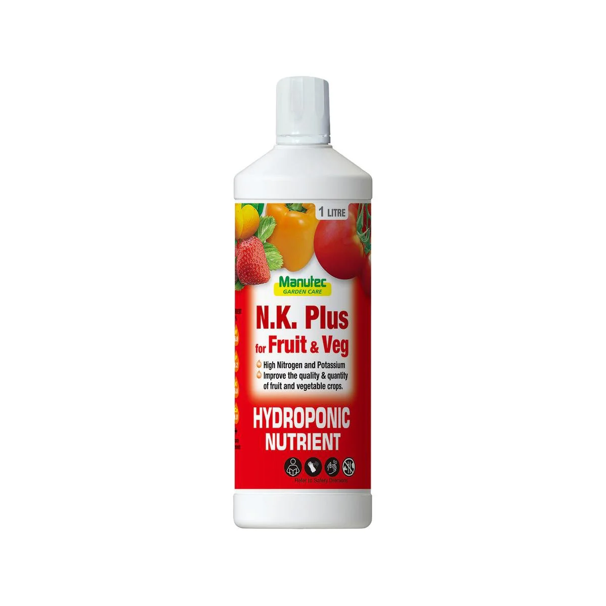 Manutec Hydroponic Fertiliser - 1L - Liquid - High Nitrogen & Potassium