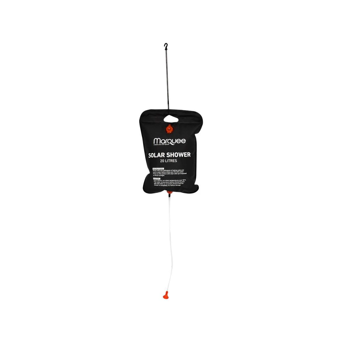 Marquee 20L Solar Shower - Portable Outdoor Shower - 20L Capacity - Durable Design