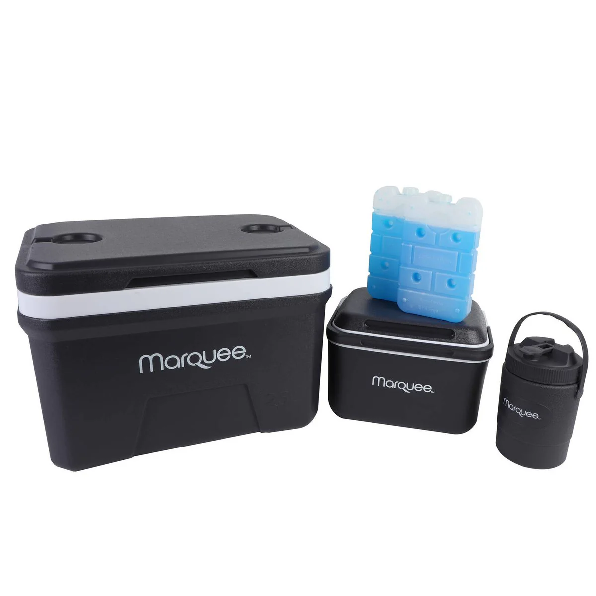 Marquee 5 Piece Hard Cooler Set - 25L, 5L, 1L - Insulated, Durable