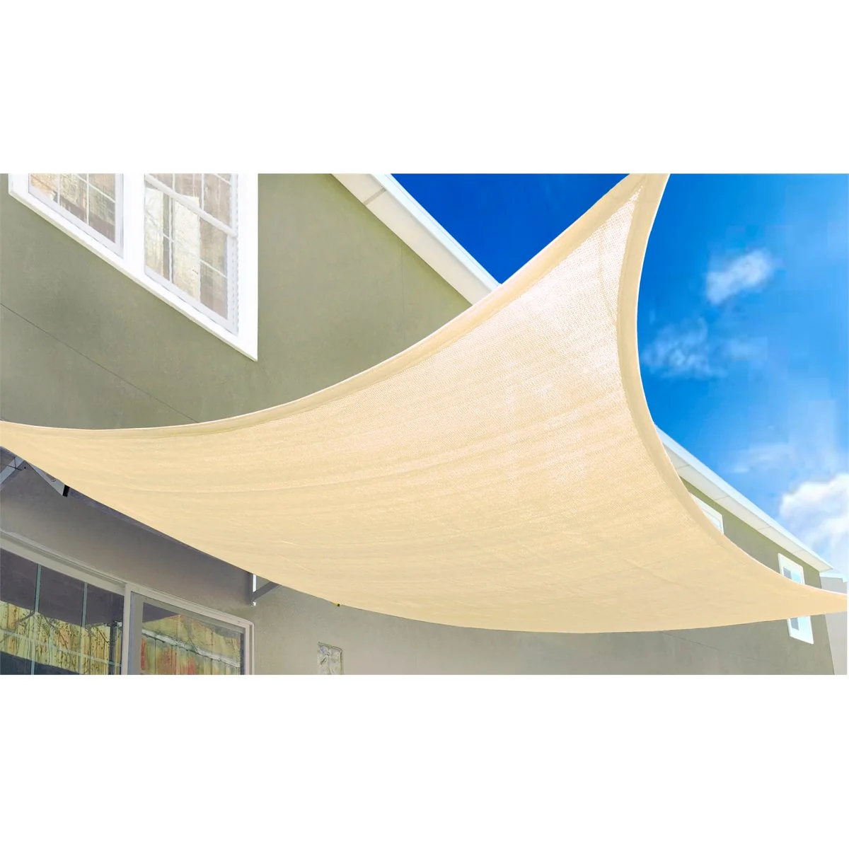Marquee Square Shade Sail - 3 x 3m - HDPE - UV Block 93% - Image 2
