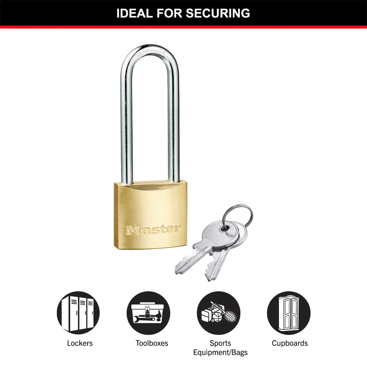 Master Lock Padlock - 30mm - Brass - Cut Resistant - Image 5
