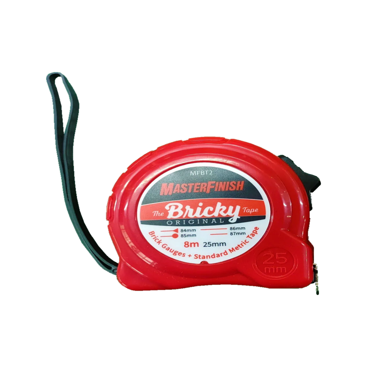 Masterfinish 8m Brick Tape - Measuring Tool for Bricklayers - Accurate Measurements