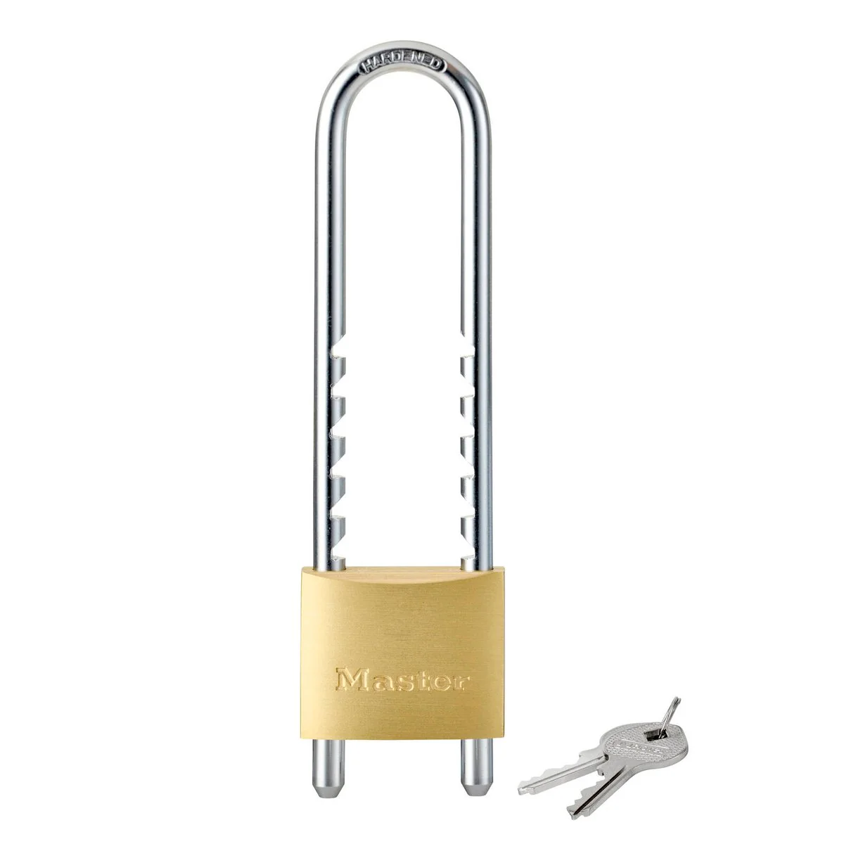 Masterlock 50mm Solid Brass Adjustable Shackle Padlock - 1 Pack - Durable Security