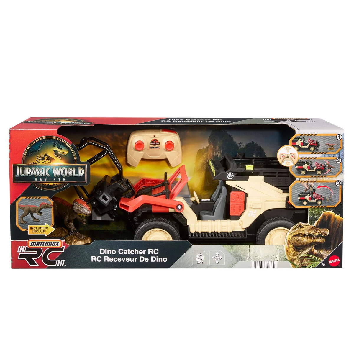 Matchbox Jurassic Race Car RC JMB36 Plastic Remote-Controlled Truck
