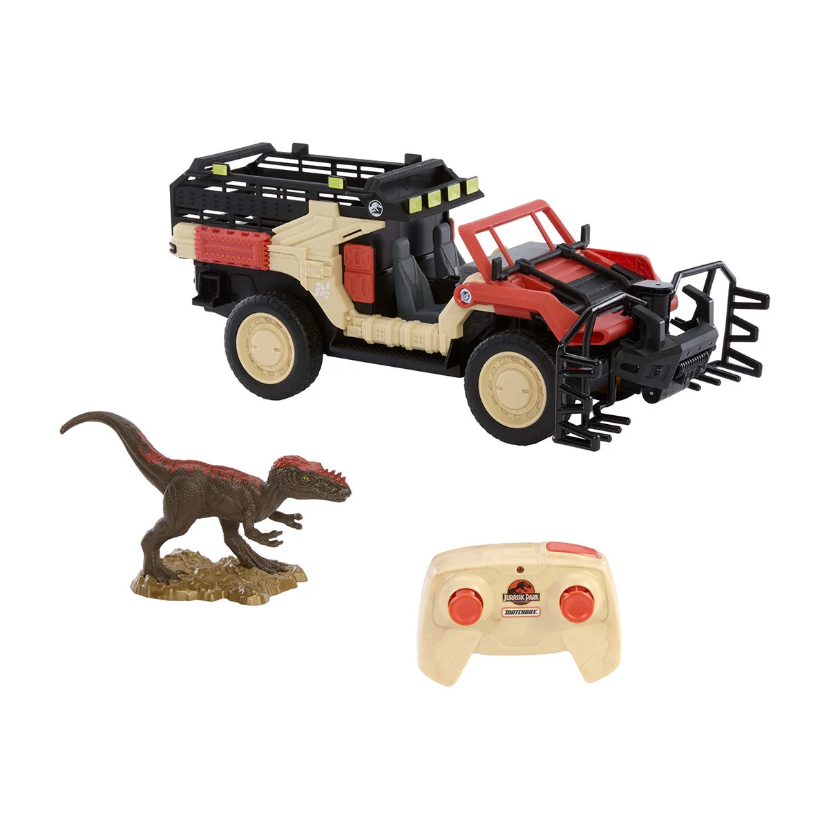 Matchbox Jurassic Race Car RC JMB36 Plastic Remote-Controlled Truck - Image 2