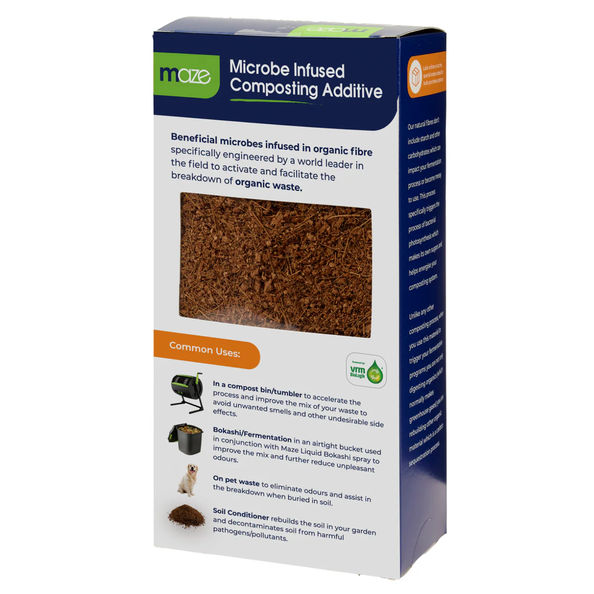 Maze Microbe Infused Compost Additive - 2L - Organic Waste Accelerator