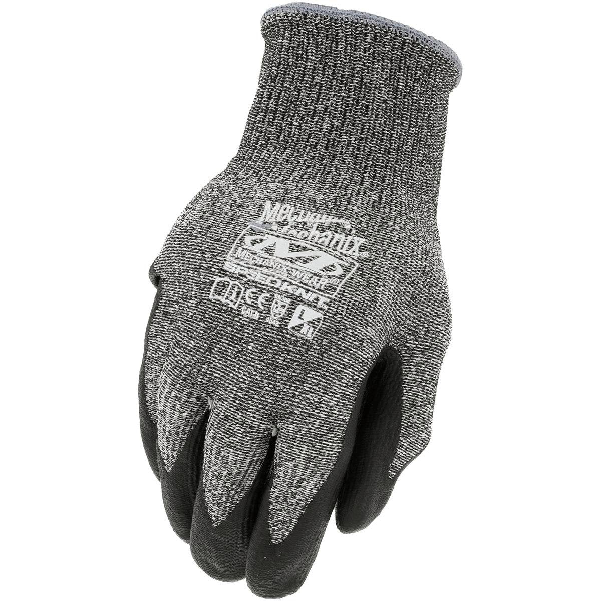 Mechanix Wear Speedknit CR5 Gloves - X-Large - Cut Resistant - Black & Grey