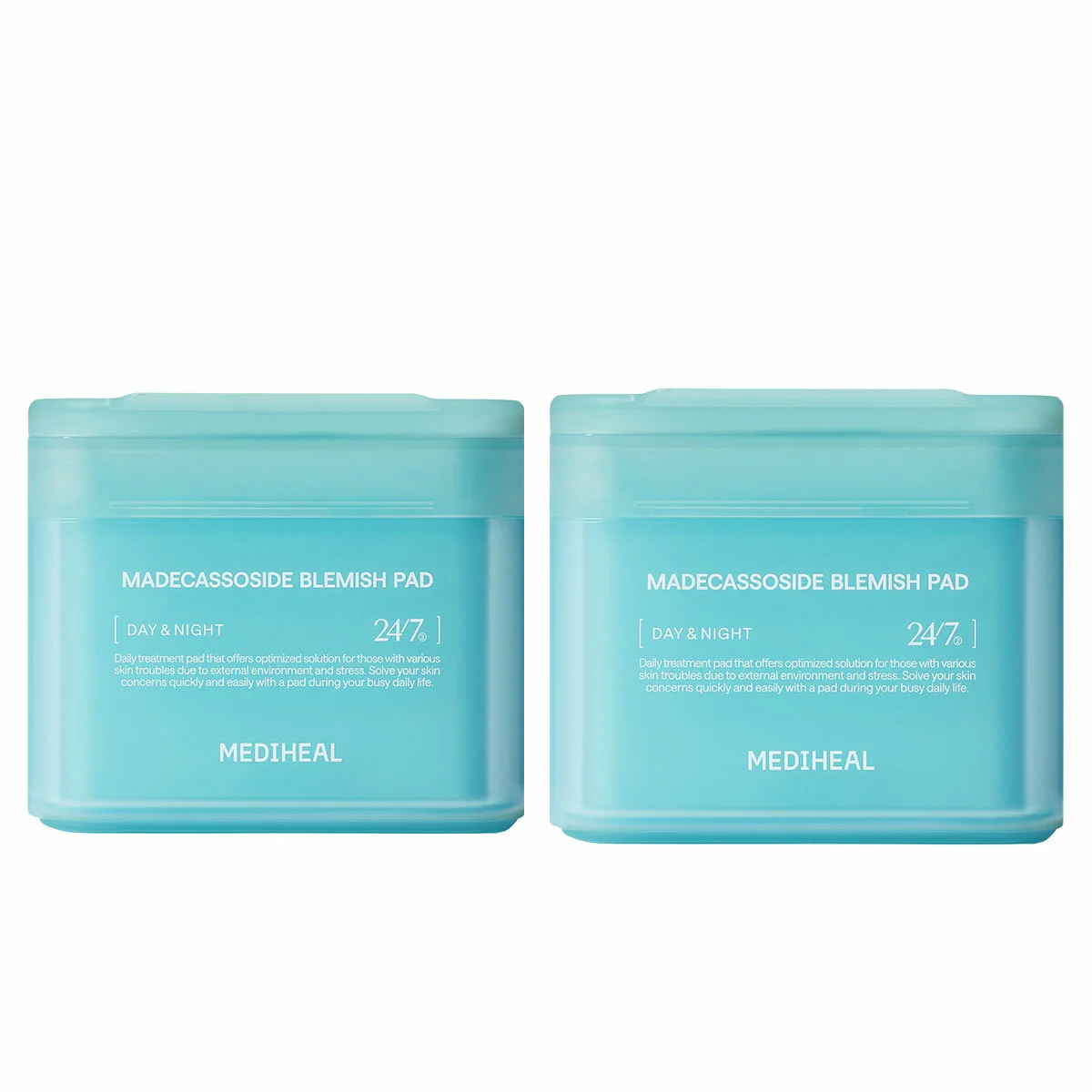Mediheal Madecassoside Blemish Pad 100 Pack and 100 Refill Gentle Vegan Fibre