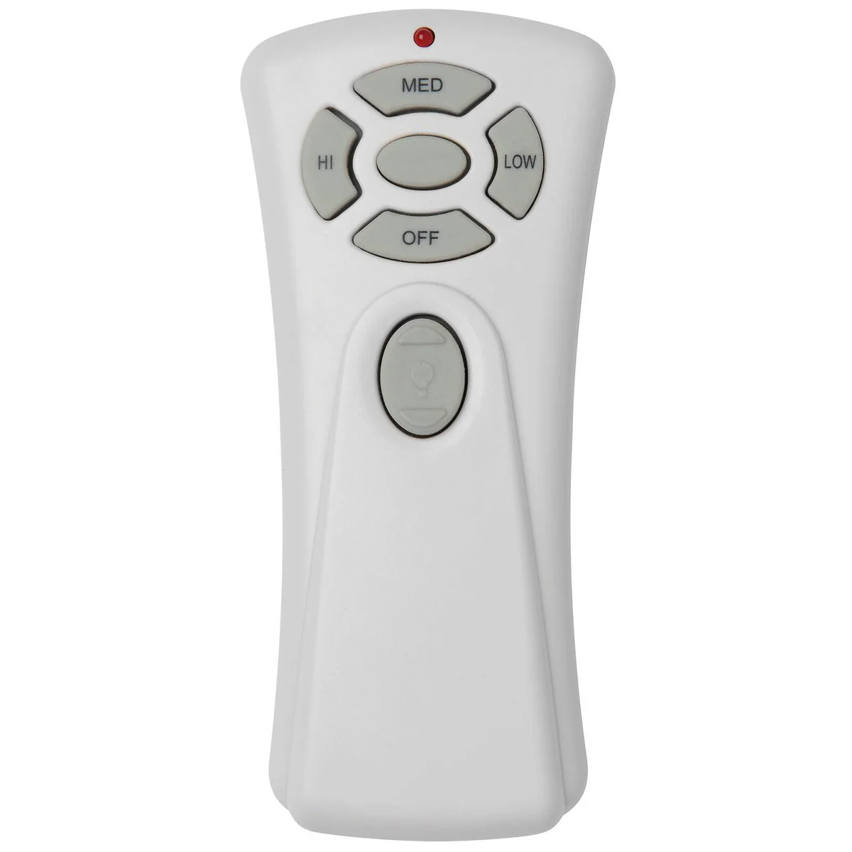 Mercator Grey Ceiling Fan Remote Control - 61mm Acrylic - Easy Use