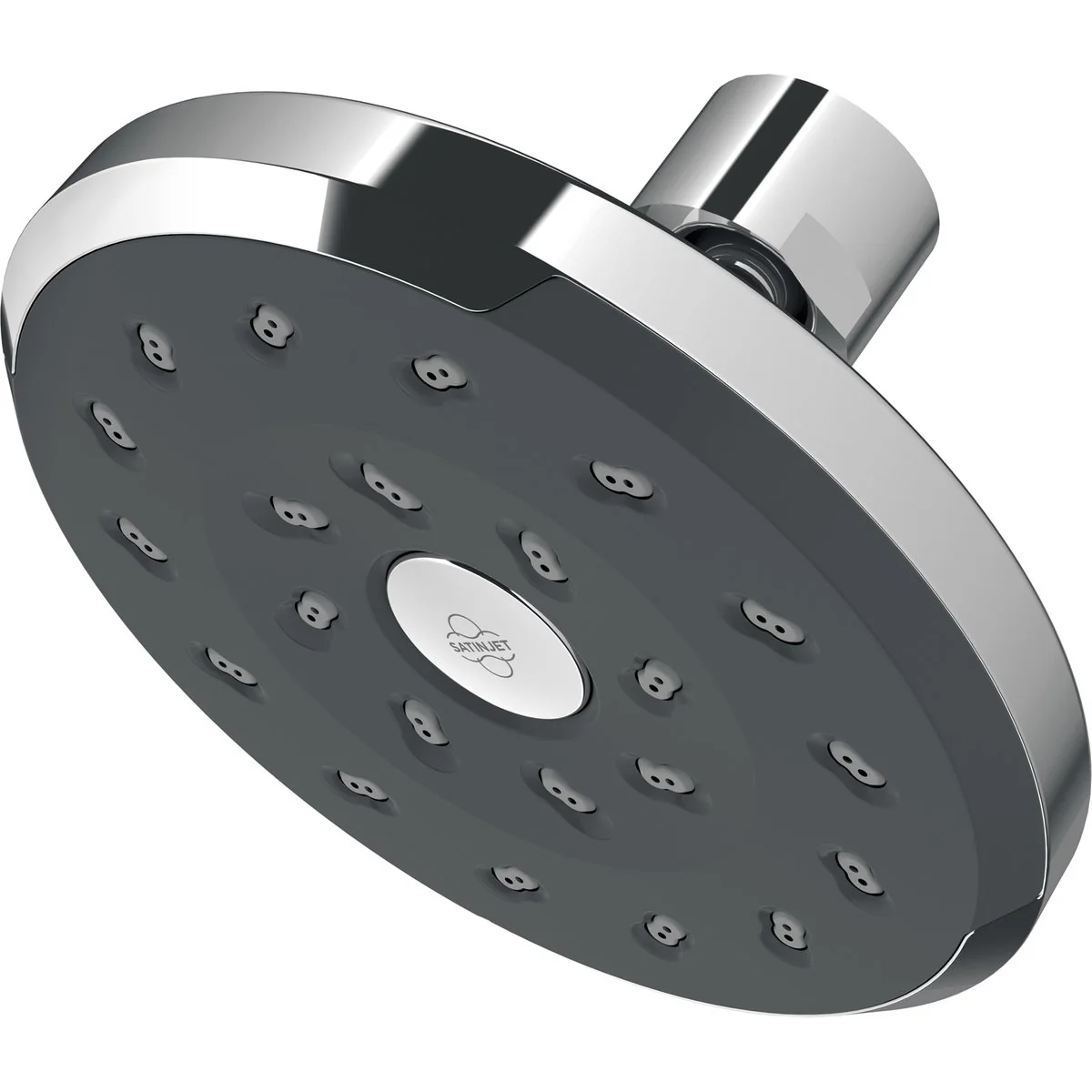 Methven Chrome Kiri Graphite Shower Rose 105mm Brass 4 Star 7.5L Min