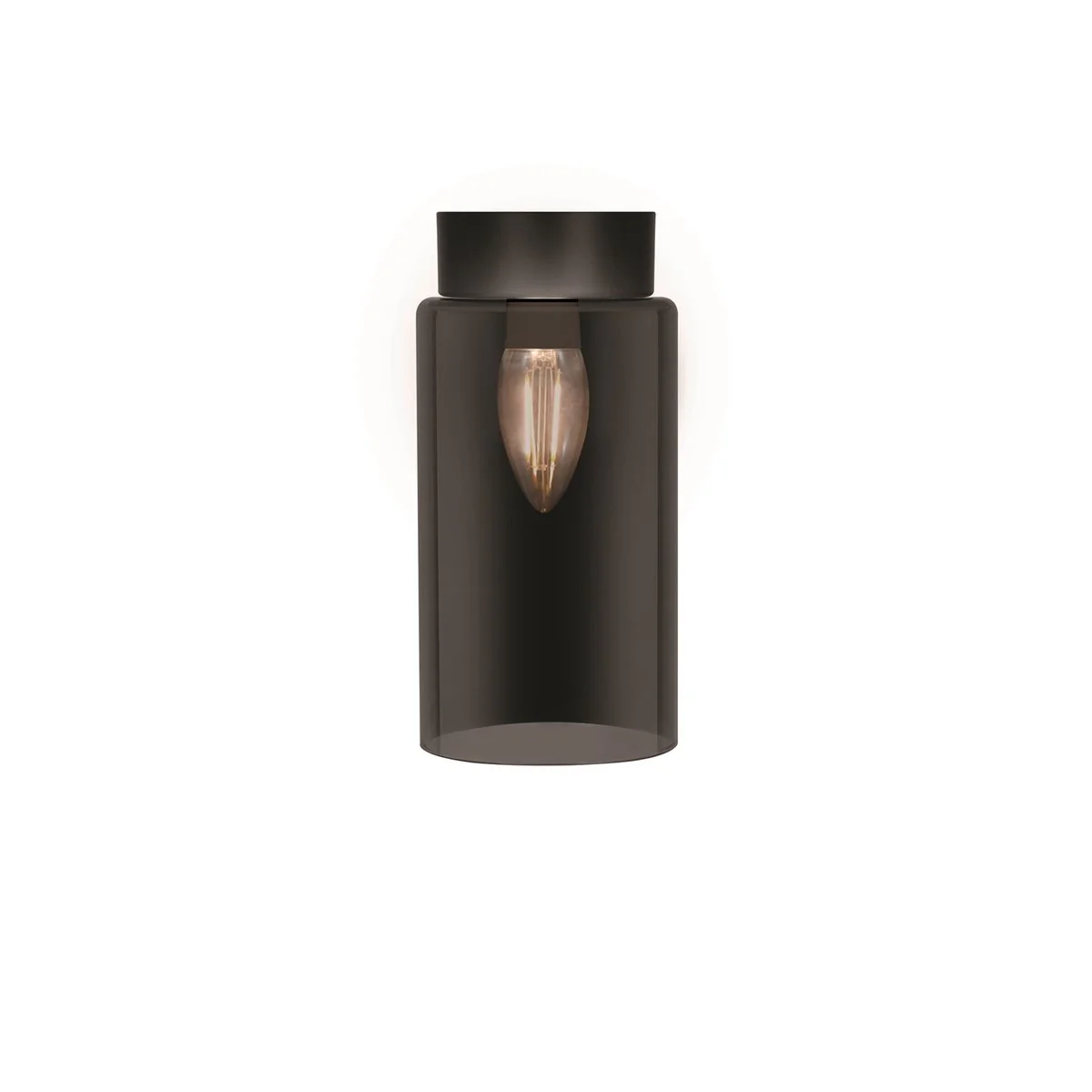Mirabella Batten Fix - 115mm - Matt Black - Modern Design