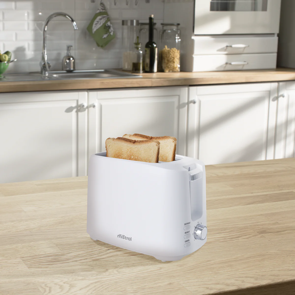 Mistral 2 Slice Toaster - 1.3m Cord - Self-Centring Slots - 7 Browning Controls - Image 2