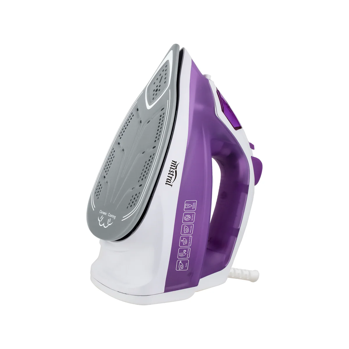 Mistral 2000W Ceramic Steam Iron - 200ml Water Tank - Precise Temperature Control - Image 2