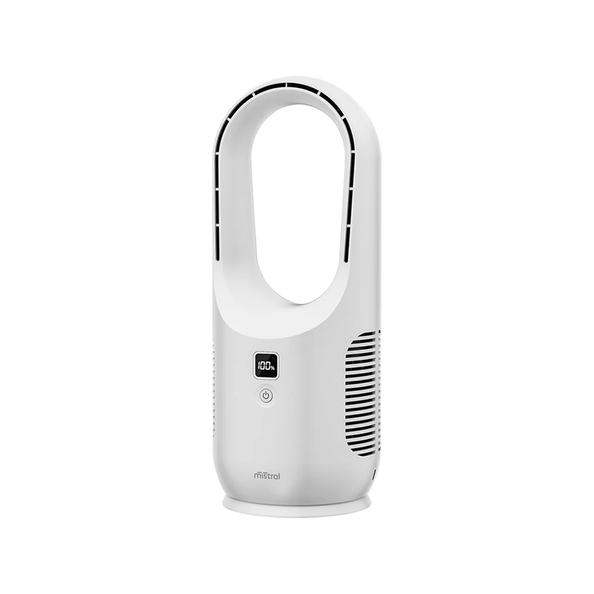 Mistral Rechargeable Bladeless Desk Fan - 3 Speeds - Portable - Safe